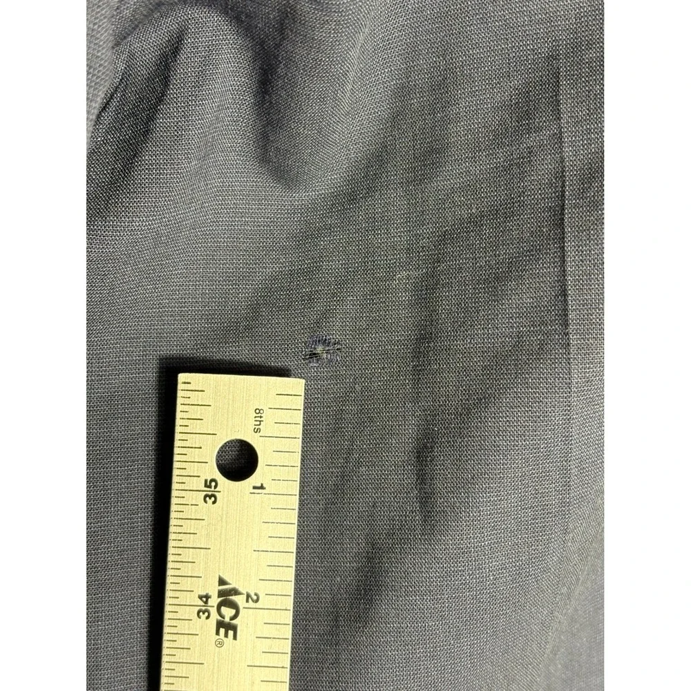Banana Republic Slim Fit Navy Blue Stretch Wool Dress Pants Mens 32x34 Stain Res
